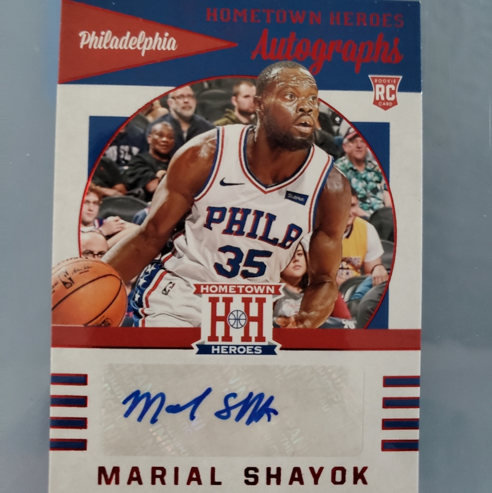 Marial Shayok - Philadelphia 76ers - Panini Chronicles Hometown Heroes RC Auto